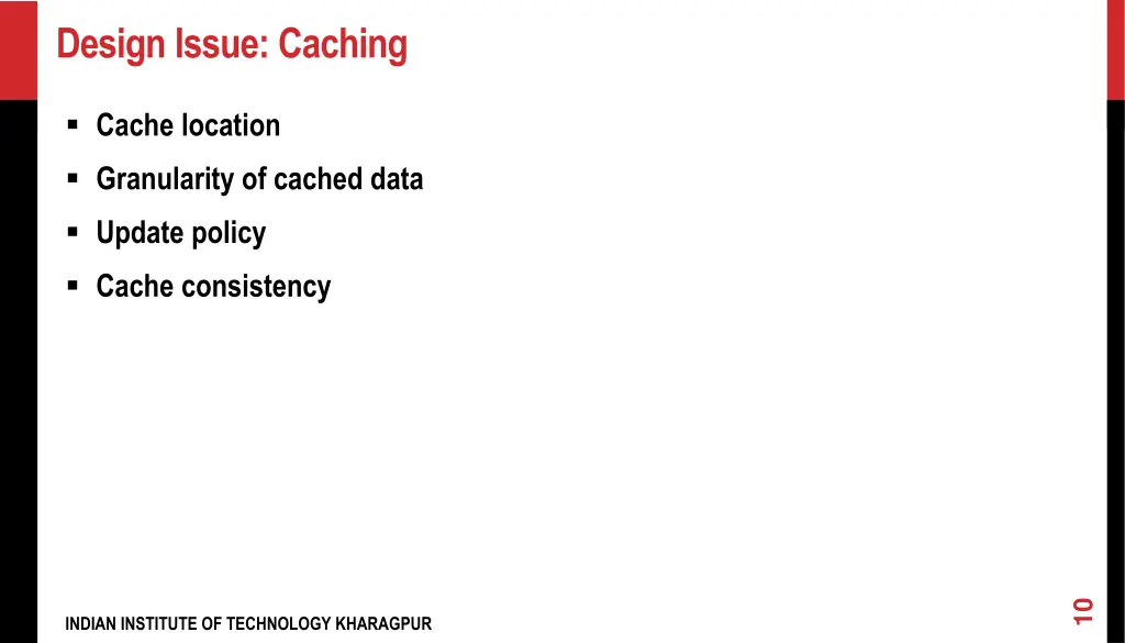 design issue caching