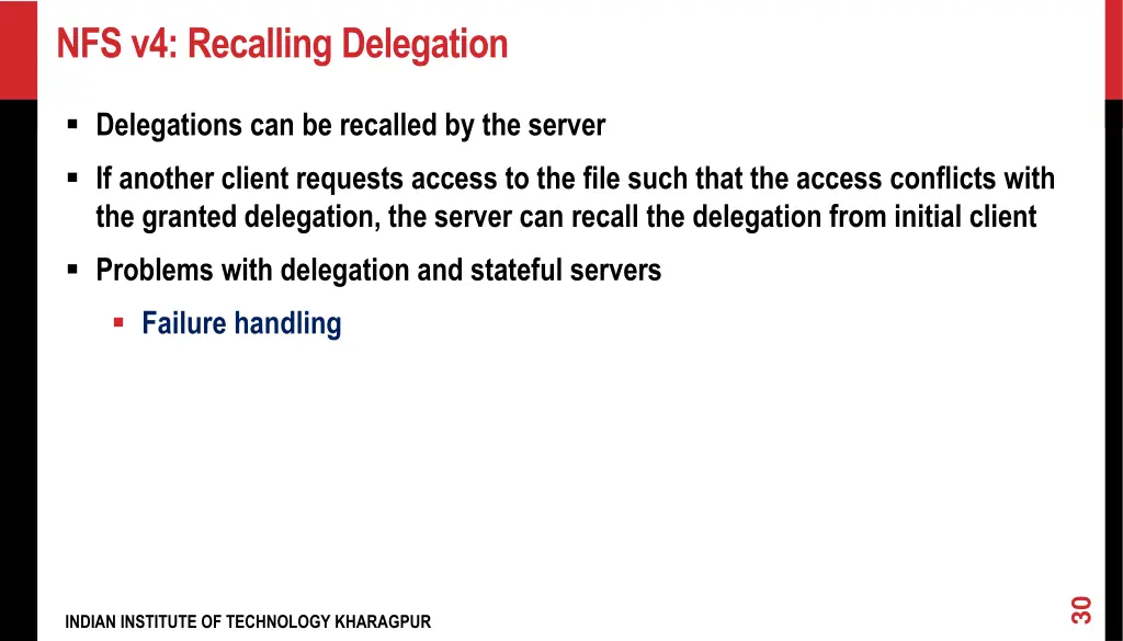 nfs v4 recalling delegation