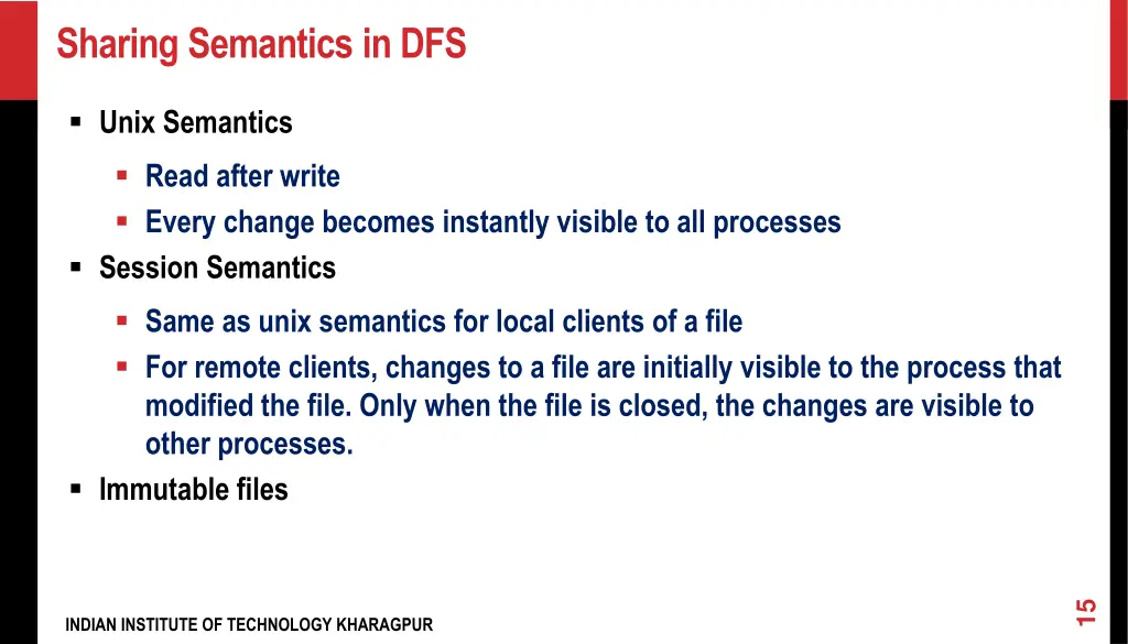 sharing semantics in dfs