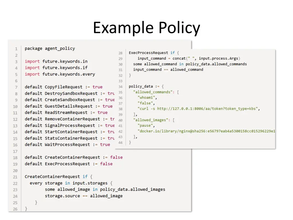 example policy