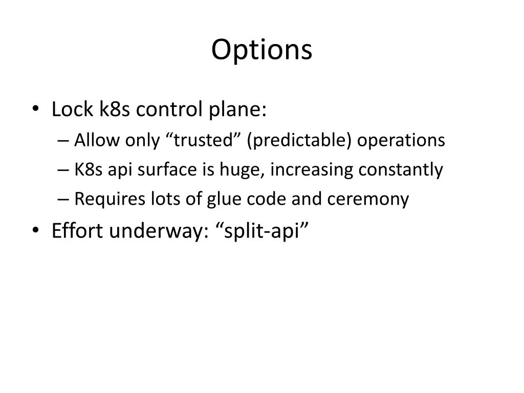 options