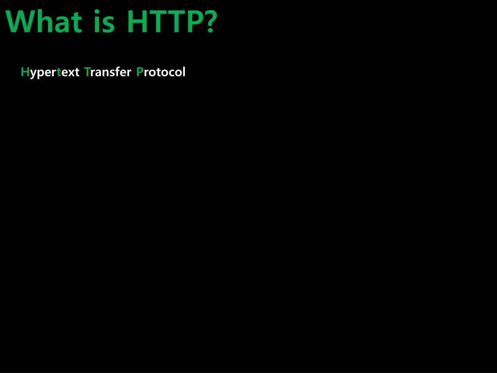what is http
