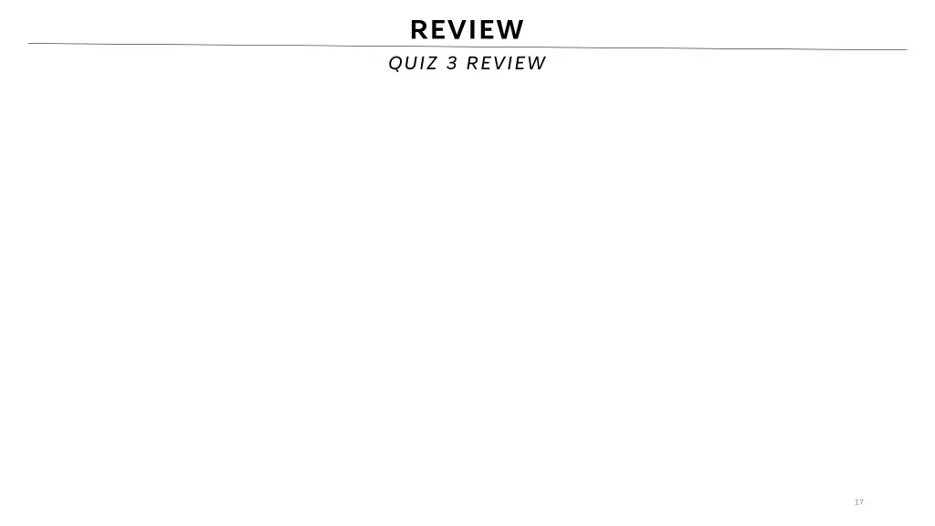 review quiz 3 review 10