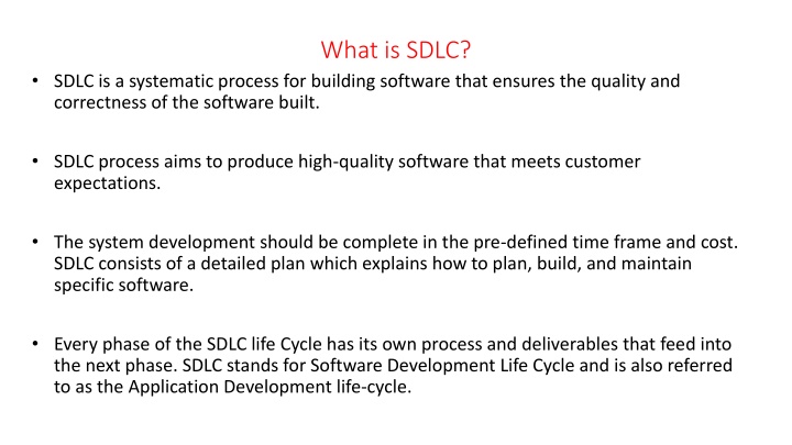 what is sdlc