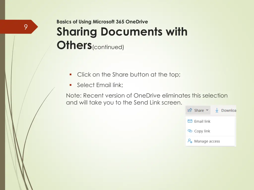 basics of using microsoft 365 onedrive sharing 1