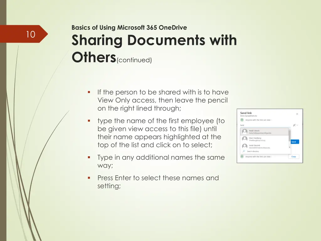 basics of using microsoft 365 onedrive sharing 2