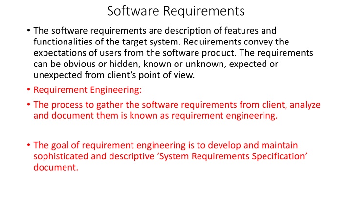 software requirements
