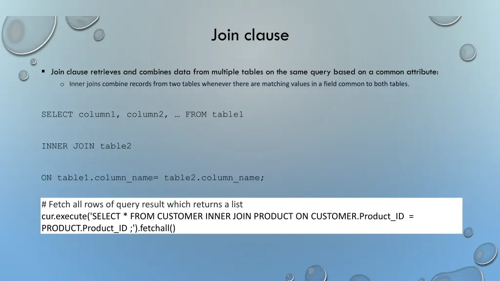 join clause