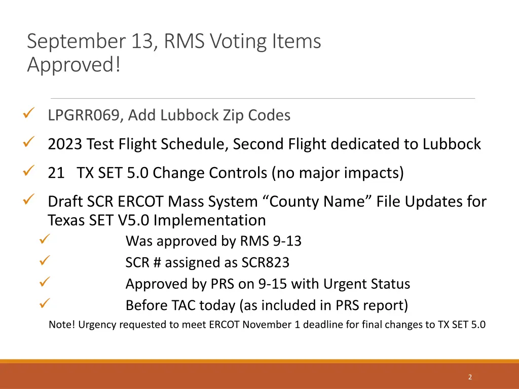 september 13 rms voting items approved