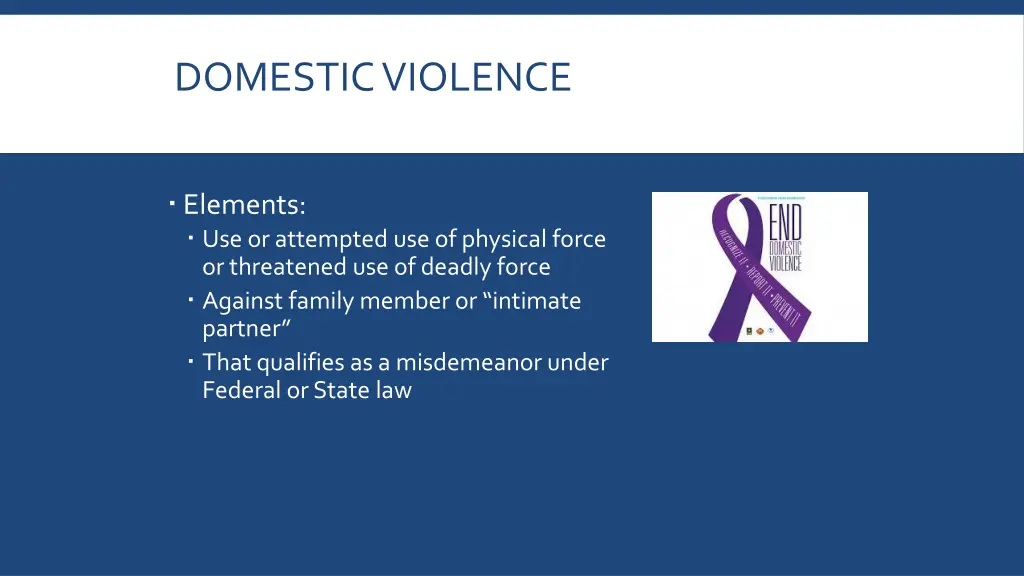 domestic violence