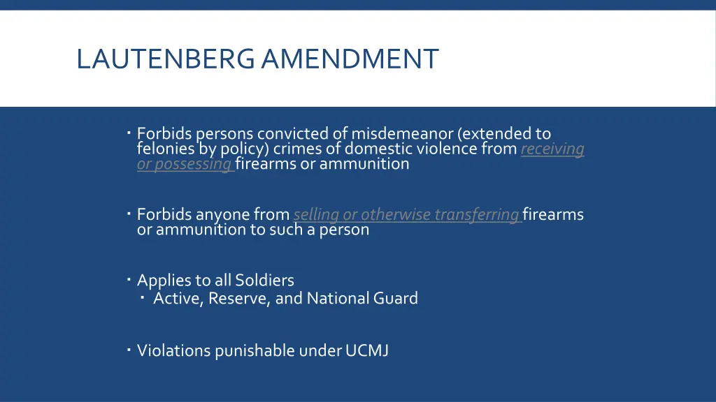 lautenberg amendment 1