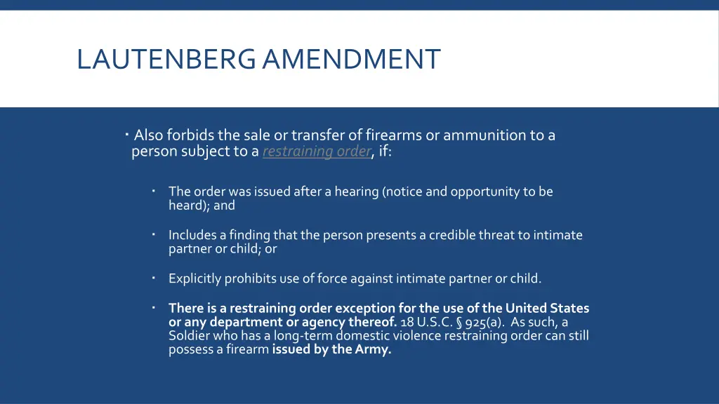 lautenberg amendment 2