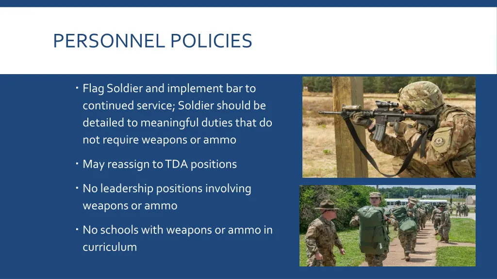 personnel policies