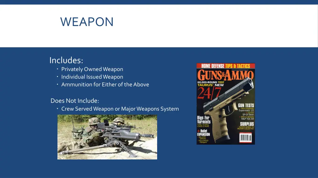 weapon