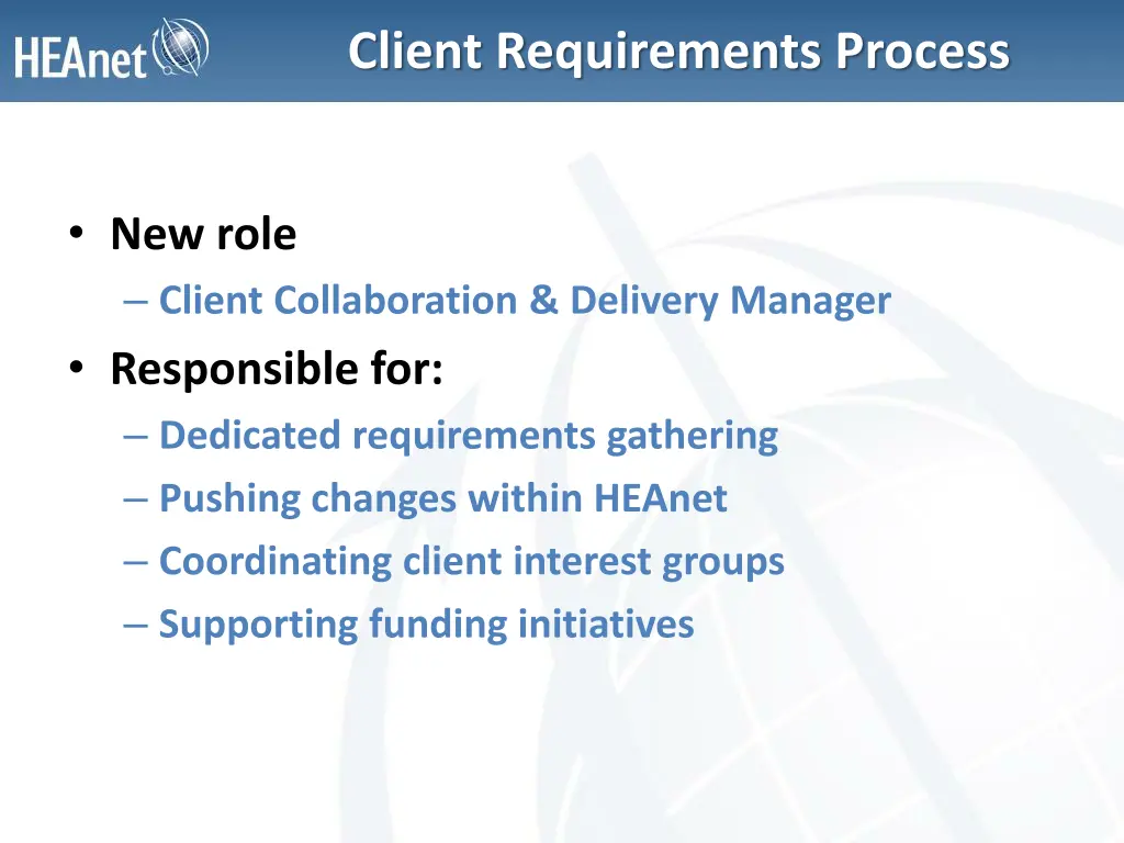 client requirements process 6