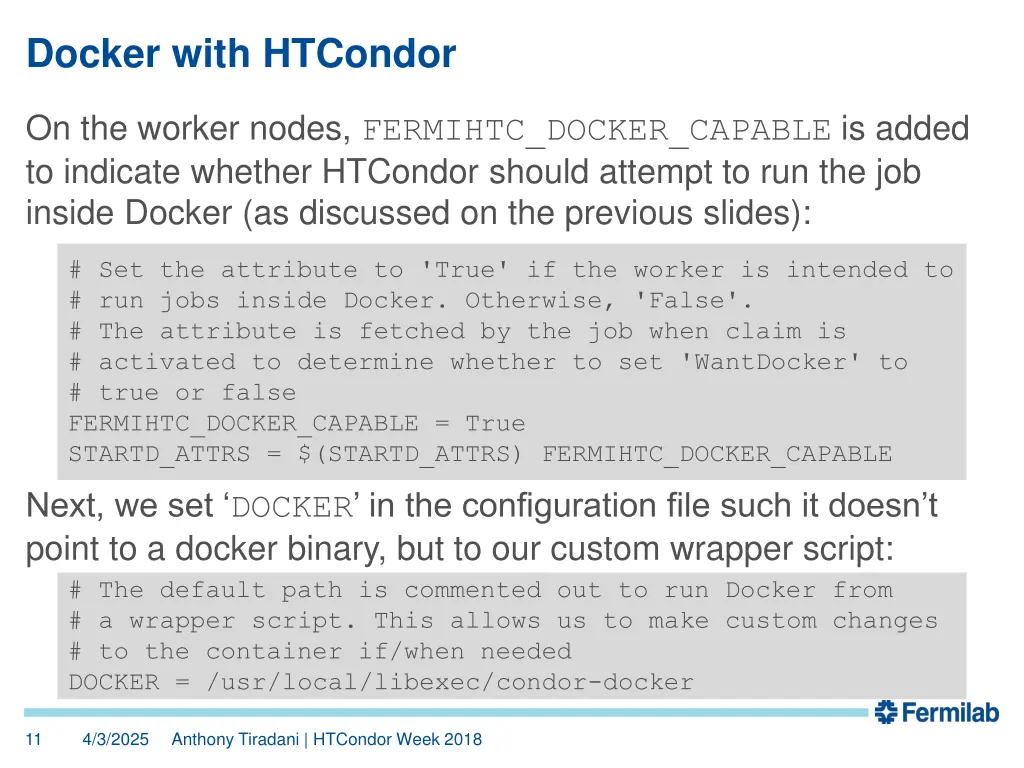 docker with htcondor 5