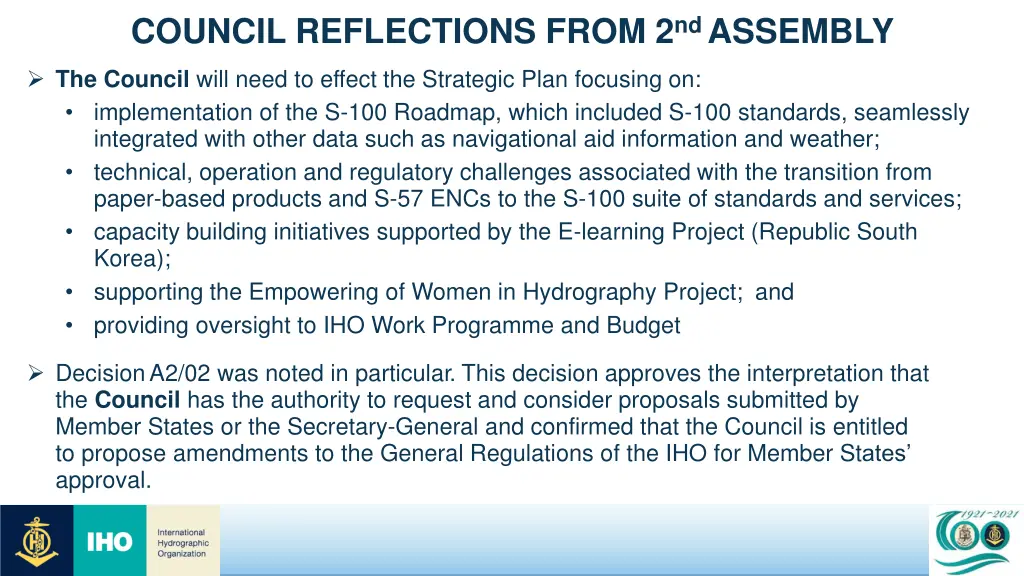 council reflections from 2 nd assembly