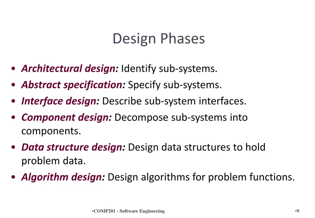 design phases