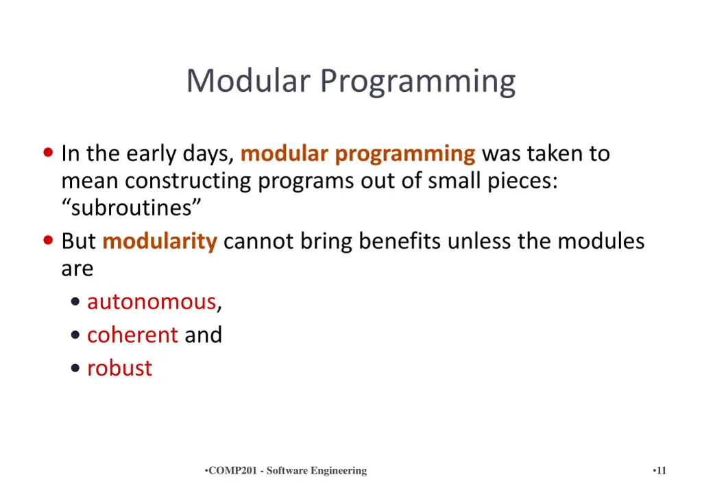 modular programming