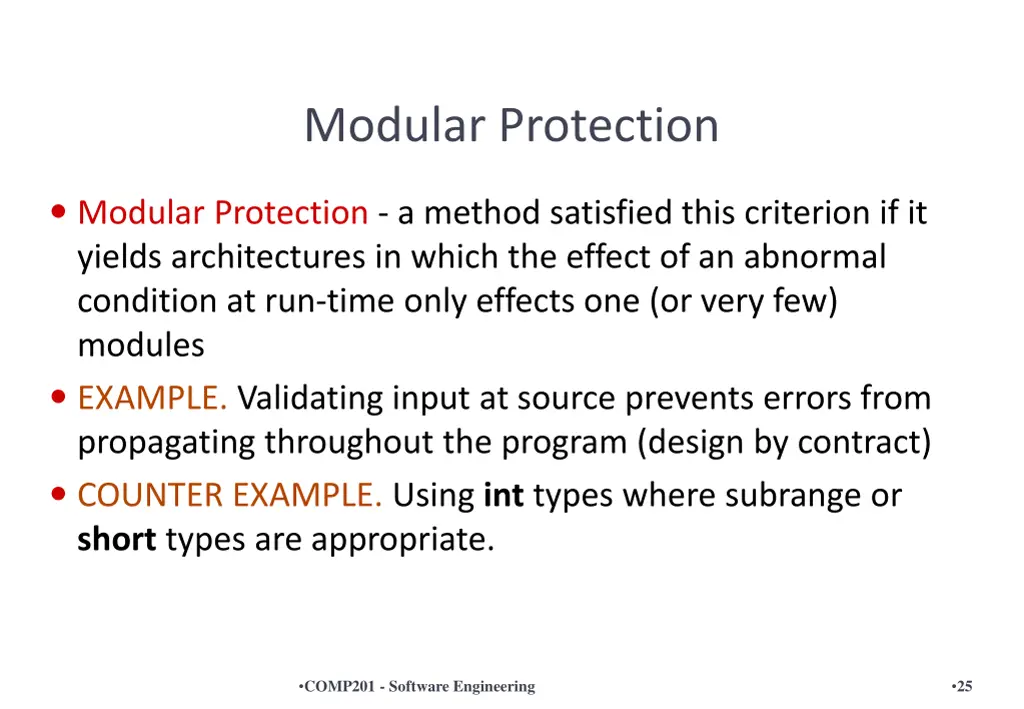 modular protection