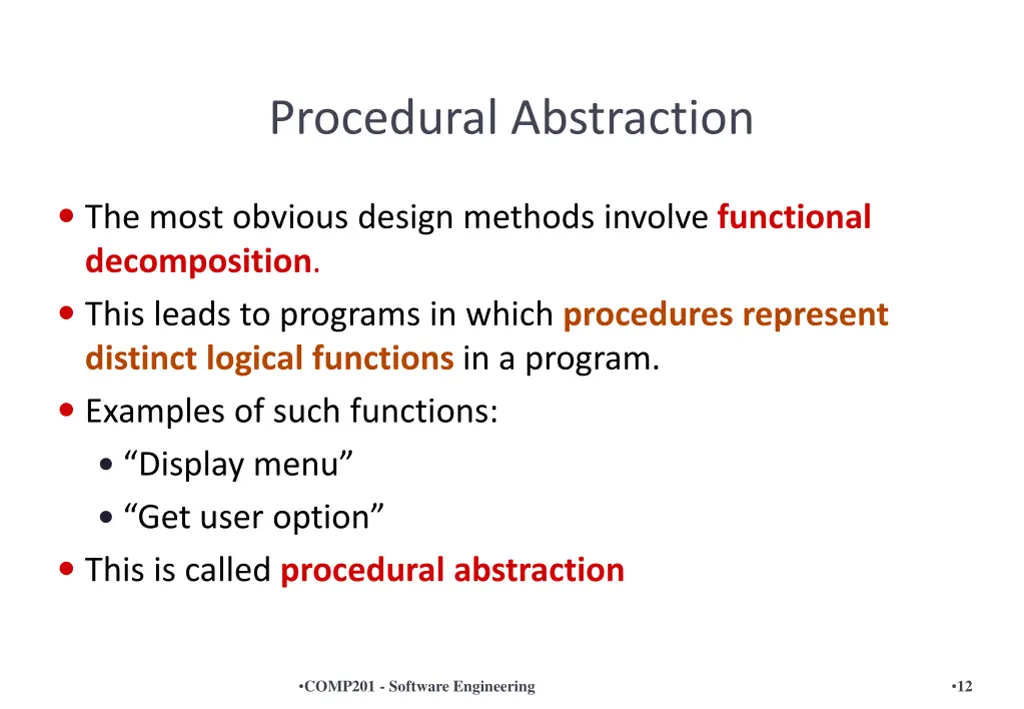 procedural abstraction