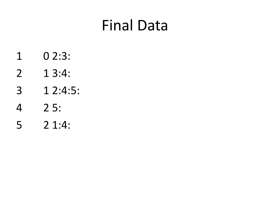 final data