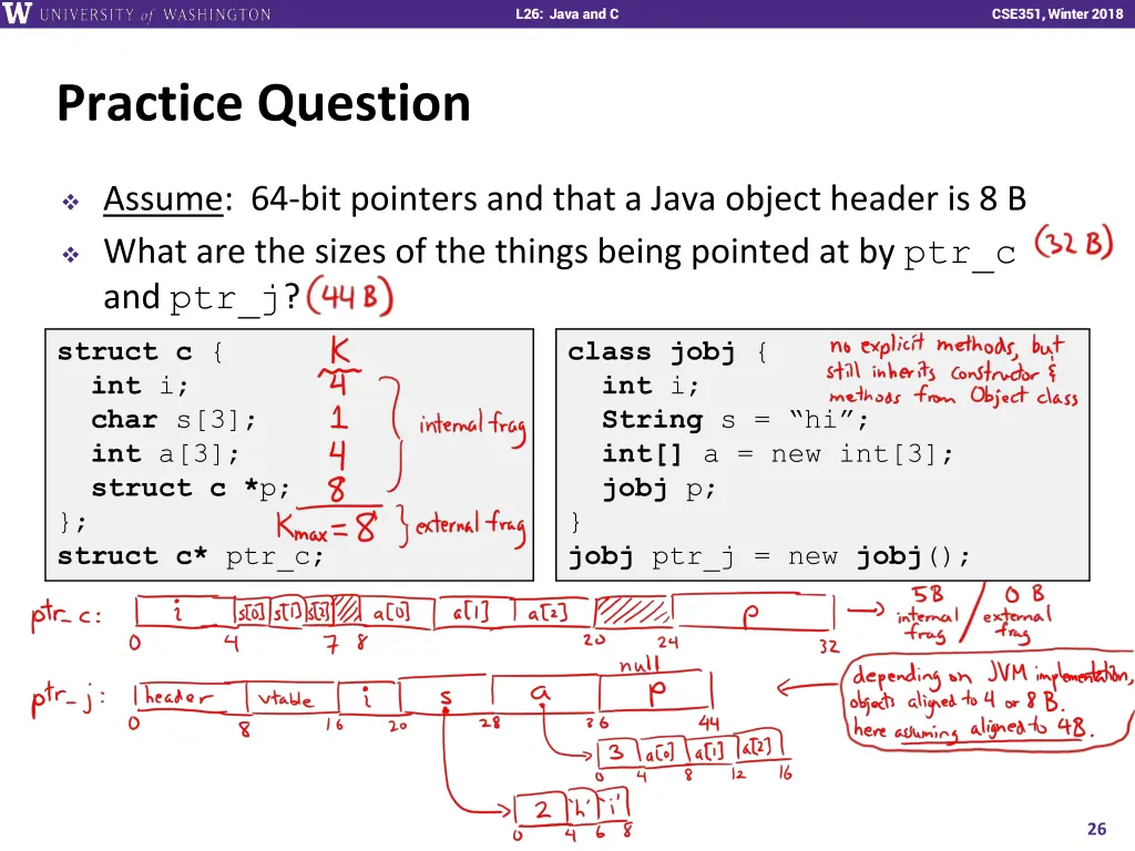 l26 java and c 25