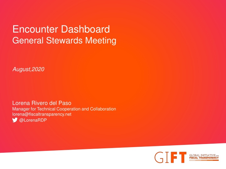 encounter dashboard general stewards meeting