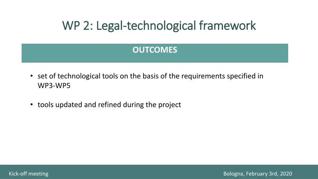 wp 2 legal wp 2 legal technological technological 3