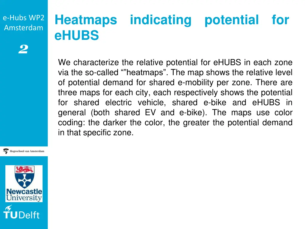 heatmaps indicating potential for ehubs