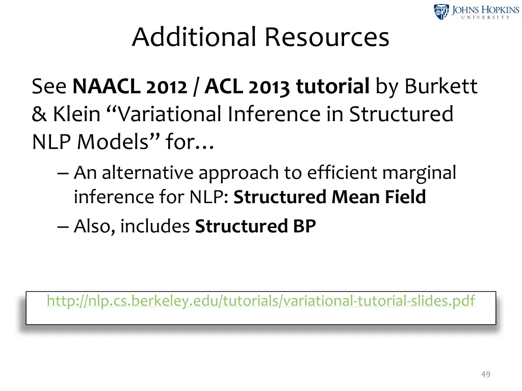additional resources