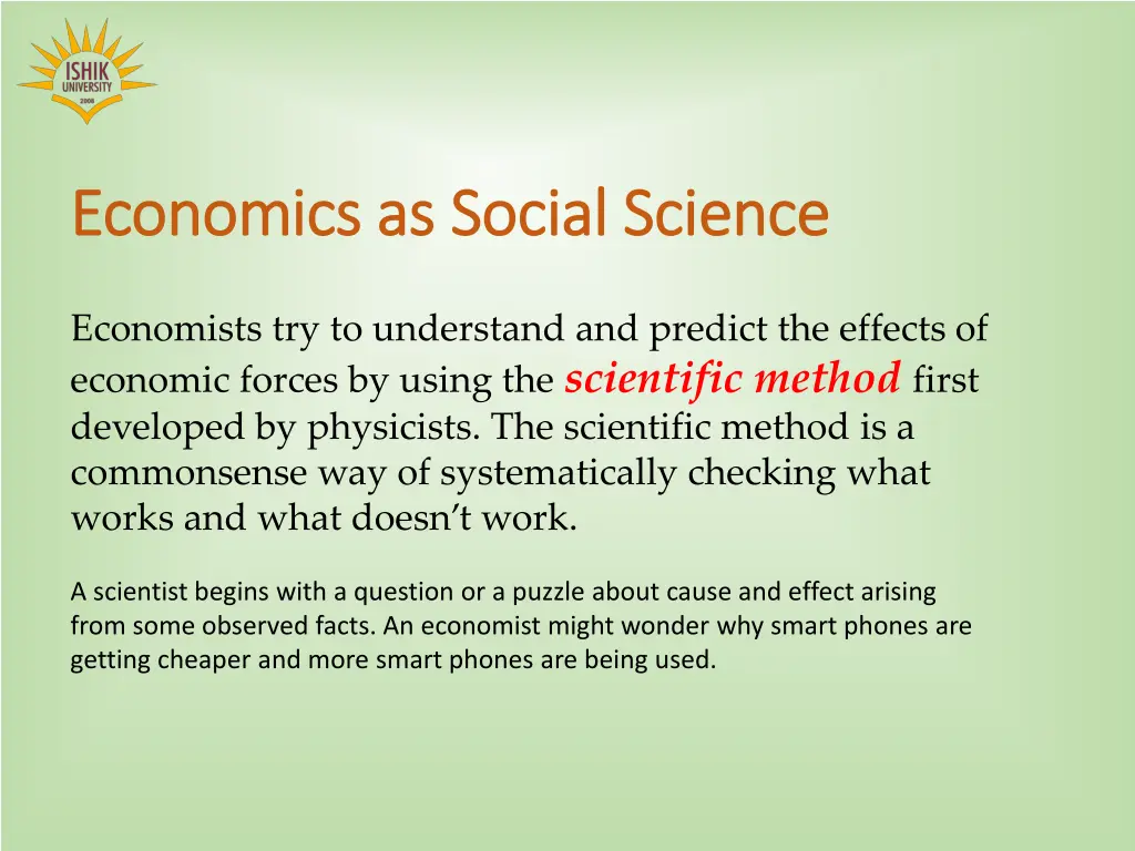economics economics as social science as social