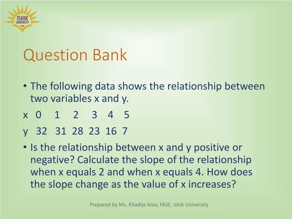 question bank