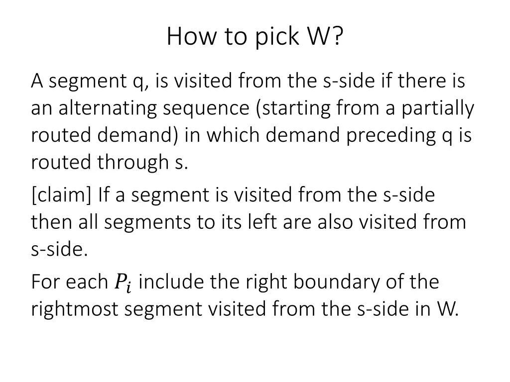 how to pick w