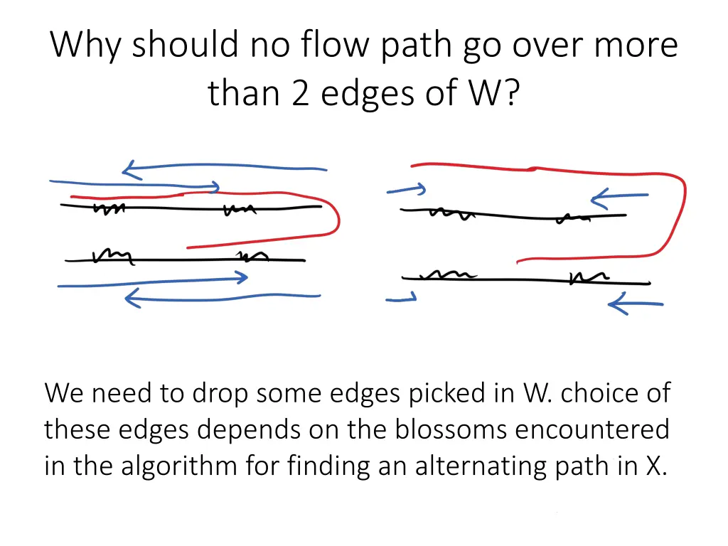 why should no flow path go over more than 2 edges