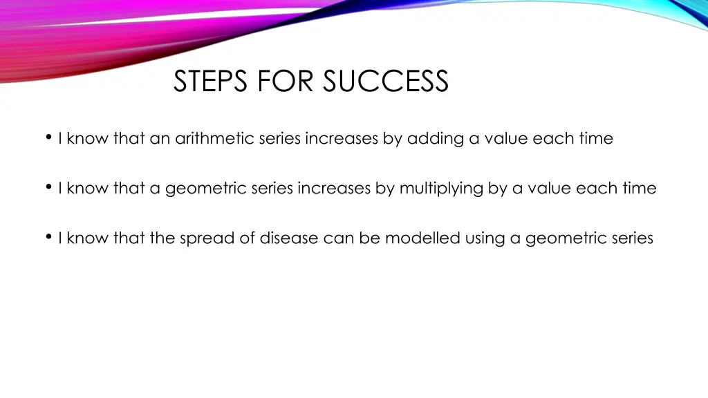steps for success 1