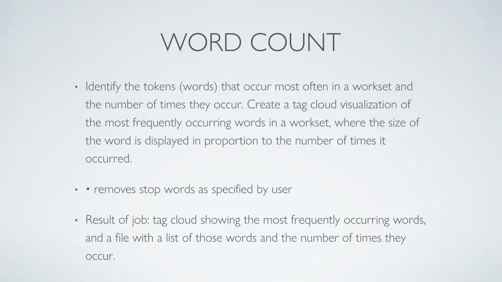 word count