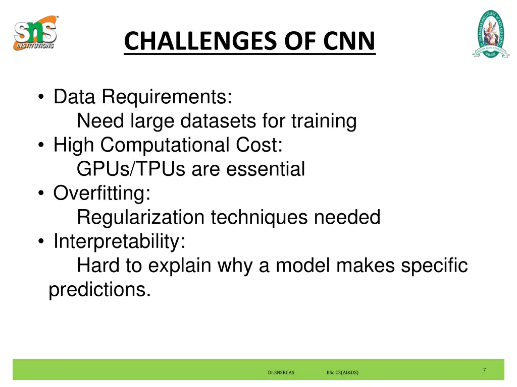 challenges of cnn