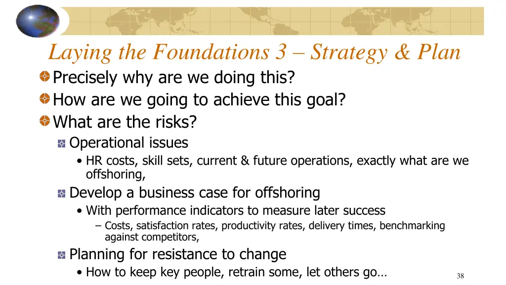 laying the foundations 3 strategy plan precisely