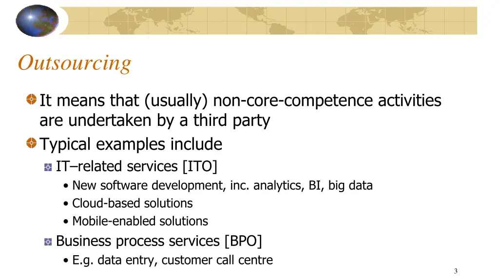 outsourcing