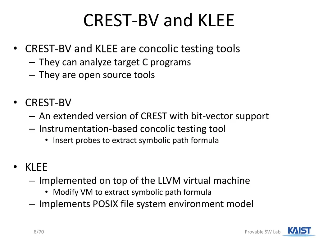 crest bv and klee