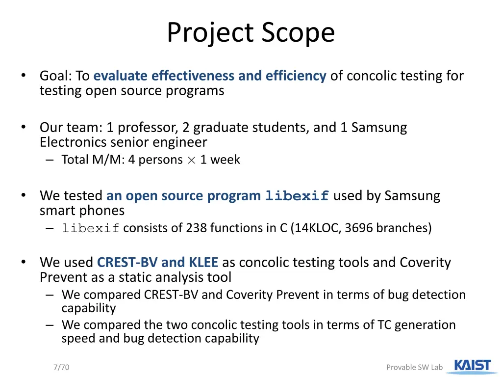 project scope
