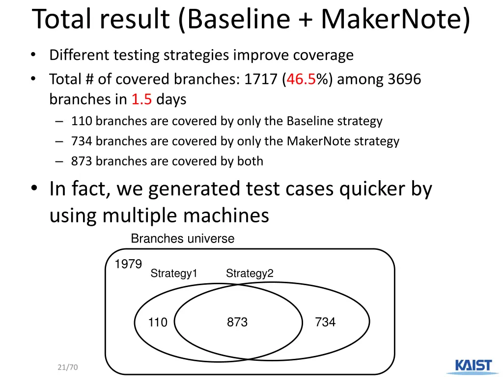 total result baseline makernote