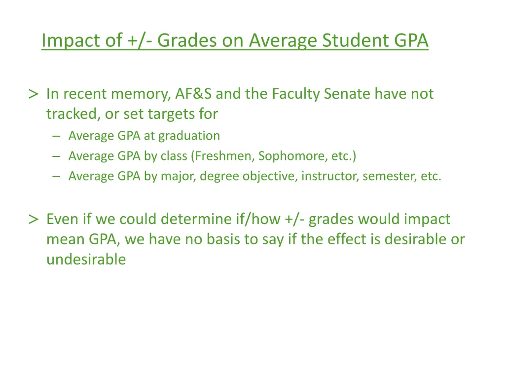 impact of grades on average student gpa 1