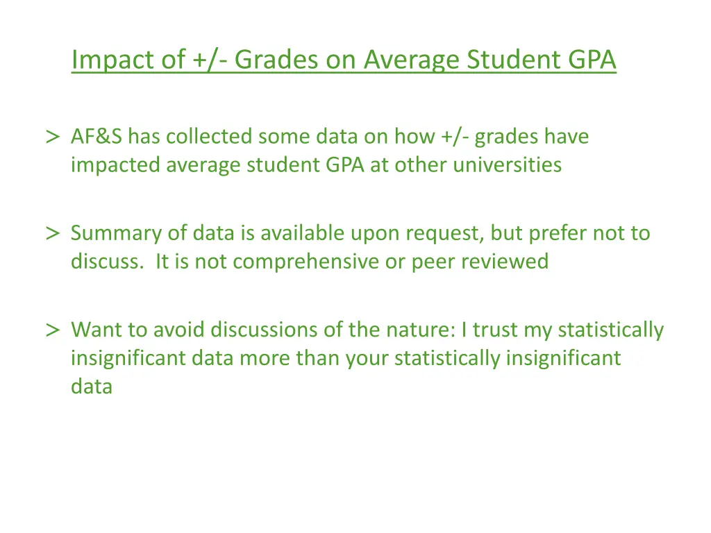 impact of grades on average student gpa