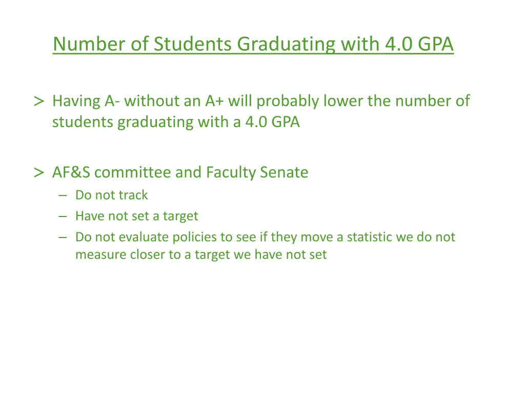number of students graduating with 4 0 gpa