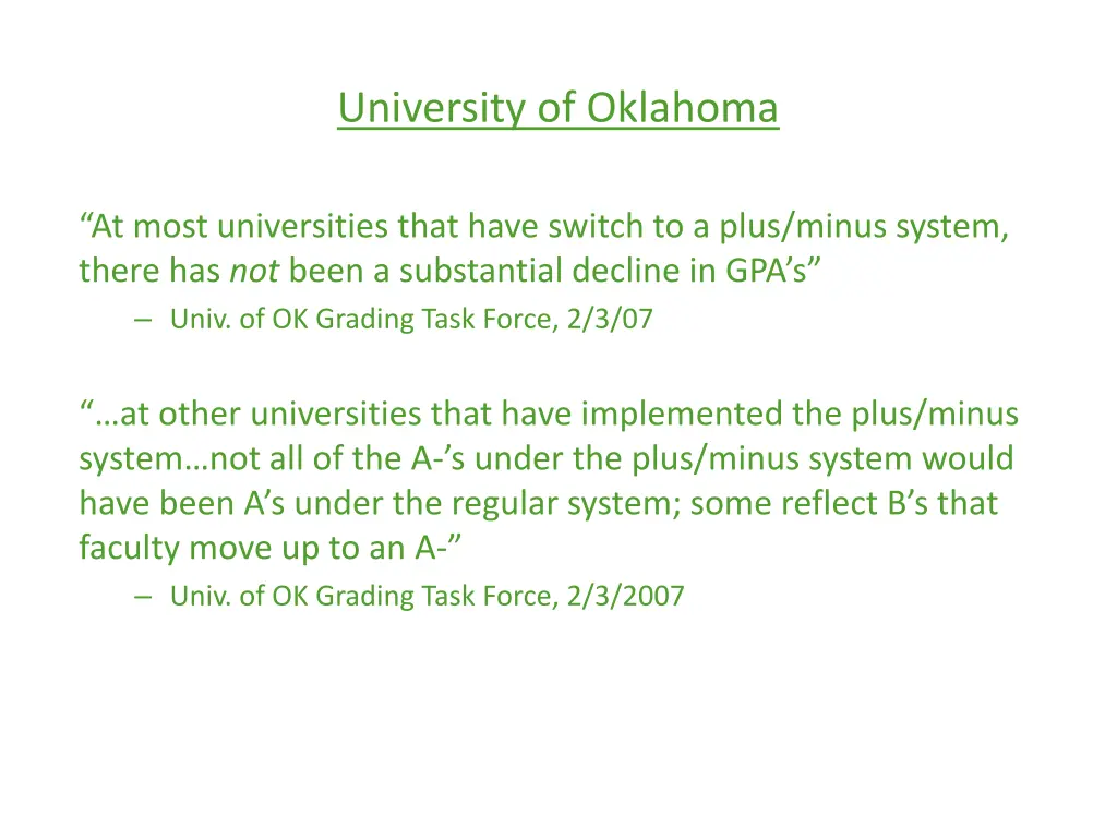 university of oklahoma