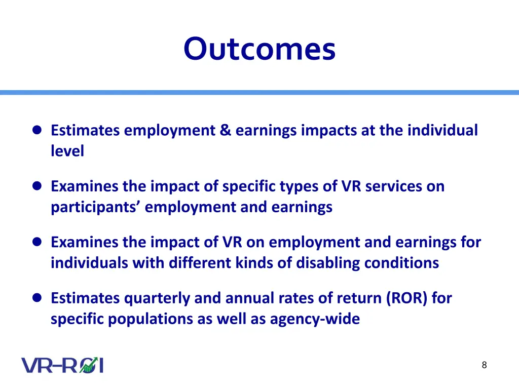 outcomes