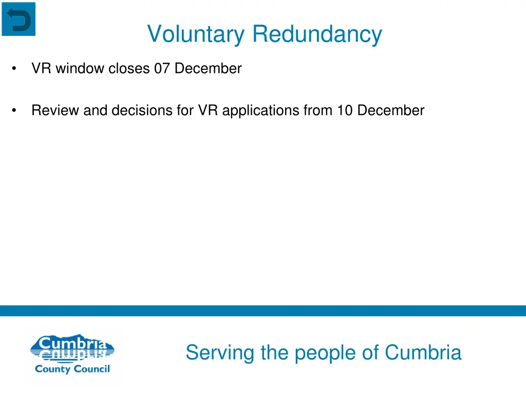 voluntary redundancy