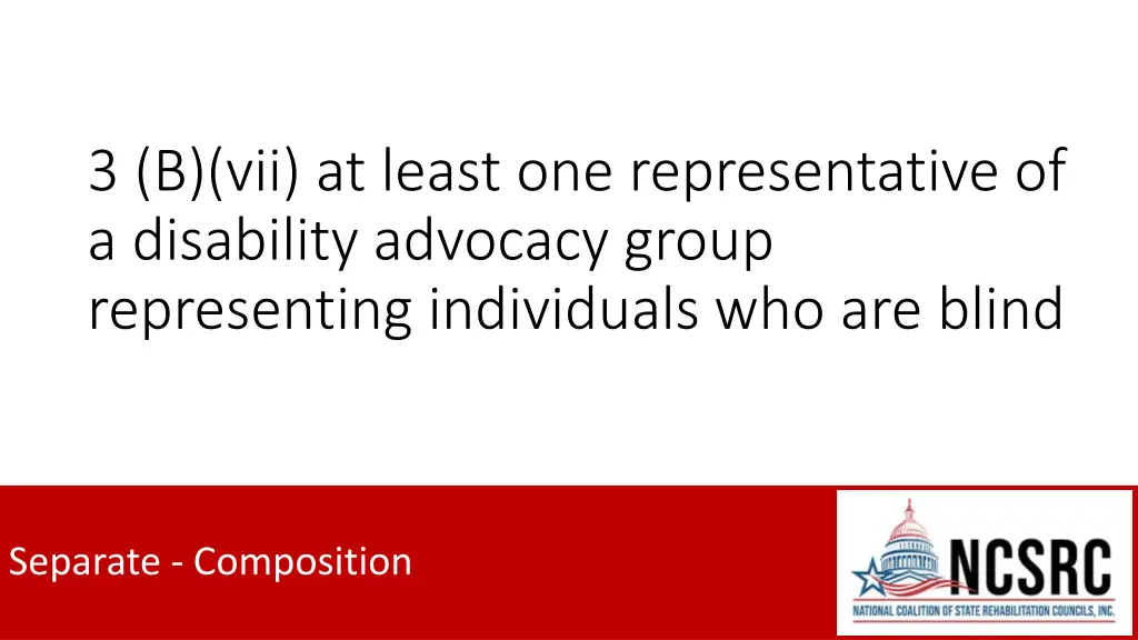 3 b vii at least one representative